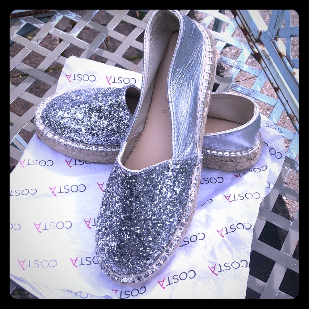 Stunning silver toe capped shoes!!!!